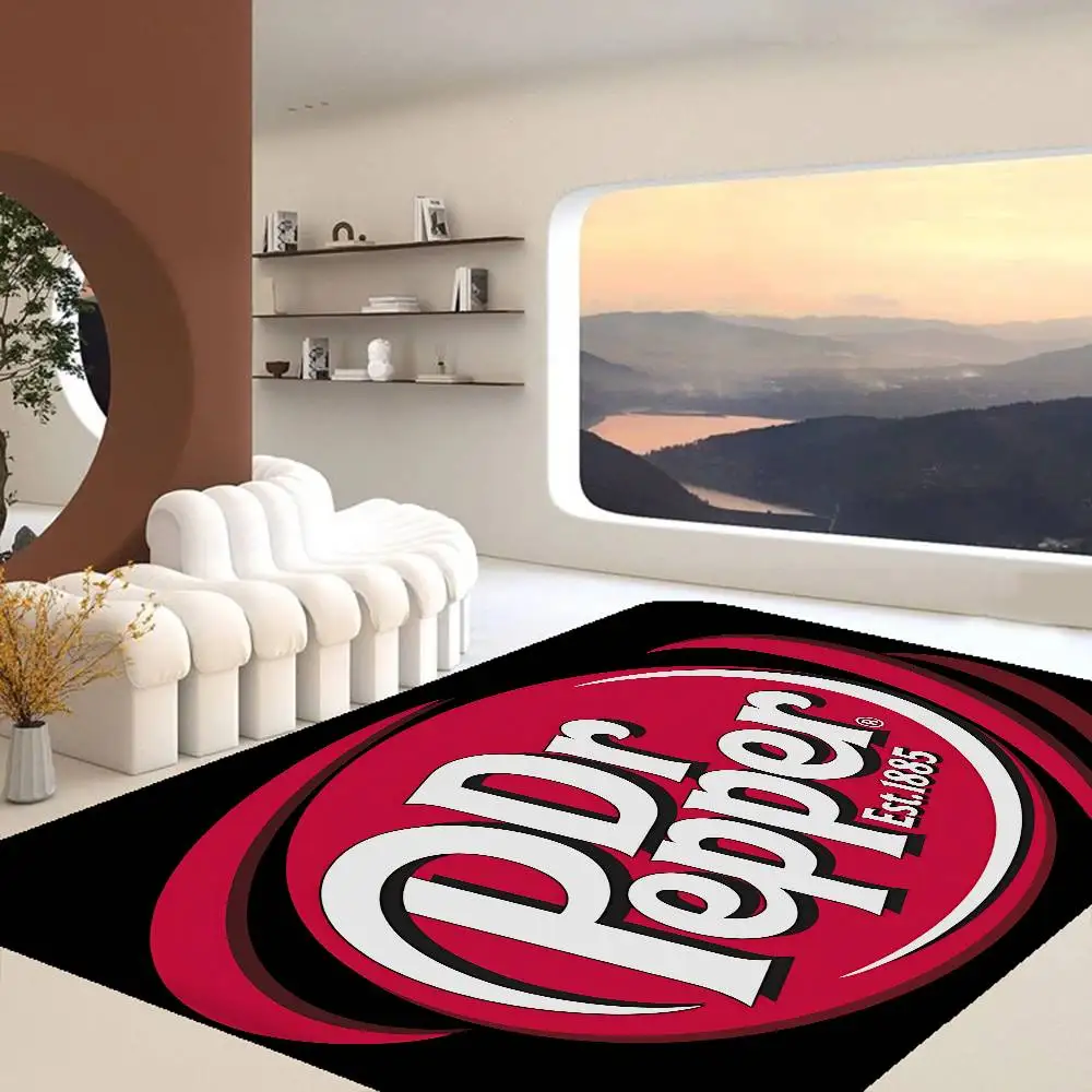 D-Dr Pepper Hallway Carpet Washable Non-Slip Living Room Sofa Chairs Area Mat Kitchen Doormat Area Rug