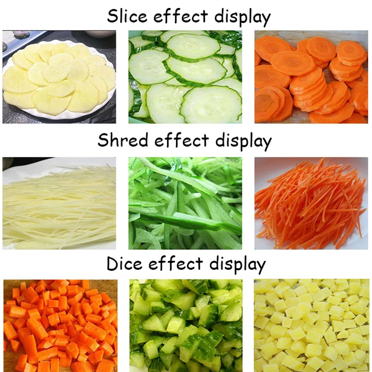 Commercial Large Capacity  Root Fruit Cutter Slicing Chopper  Ginger Potato Onion Carrot Dicing  Cube Vegetables Cutting Machine