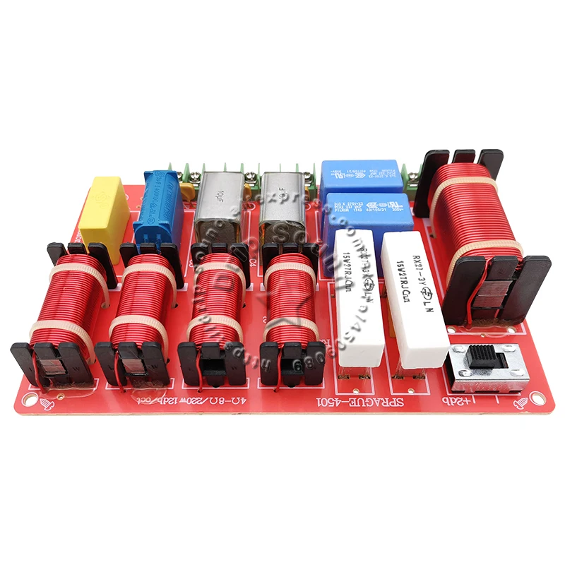2pcs 300W 3 Way 4 Unit Dual Midrange Hi-Fi KTV Stage Car Home Audio Amplifier Speaker Frequency Divider Crossover Filters