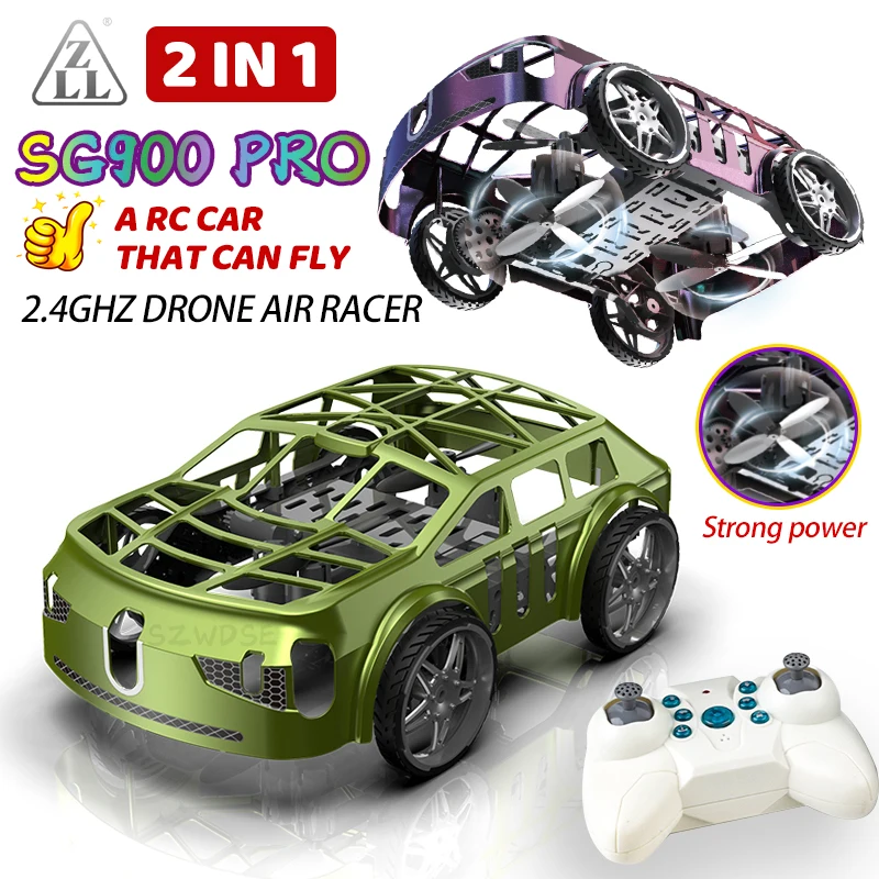 

ZLL SG900 PRO RC Car 2-In-1 Air-Ground Flying 2.4GHz RC Quadcopter Headless Mode With Electric Aerial Vehicle Mini Dron Toys