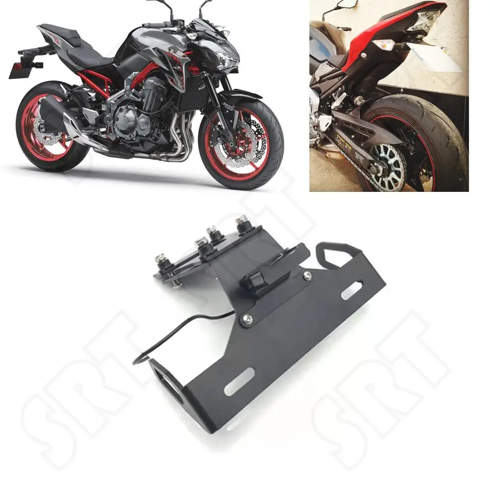 Fits for Kawasaki Z900 SE ZR900 ABS 2020 2021 2022 2023 2024 Motorcycle License Plate Holder Tail Eliminator Replacement Bracket