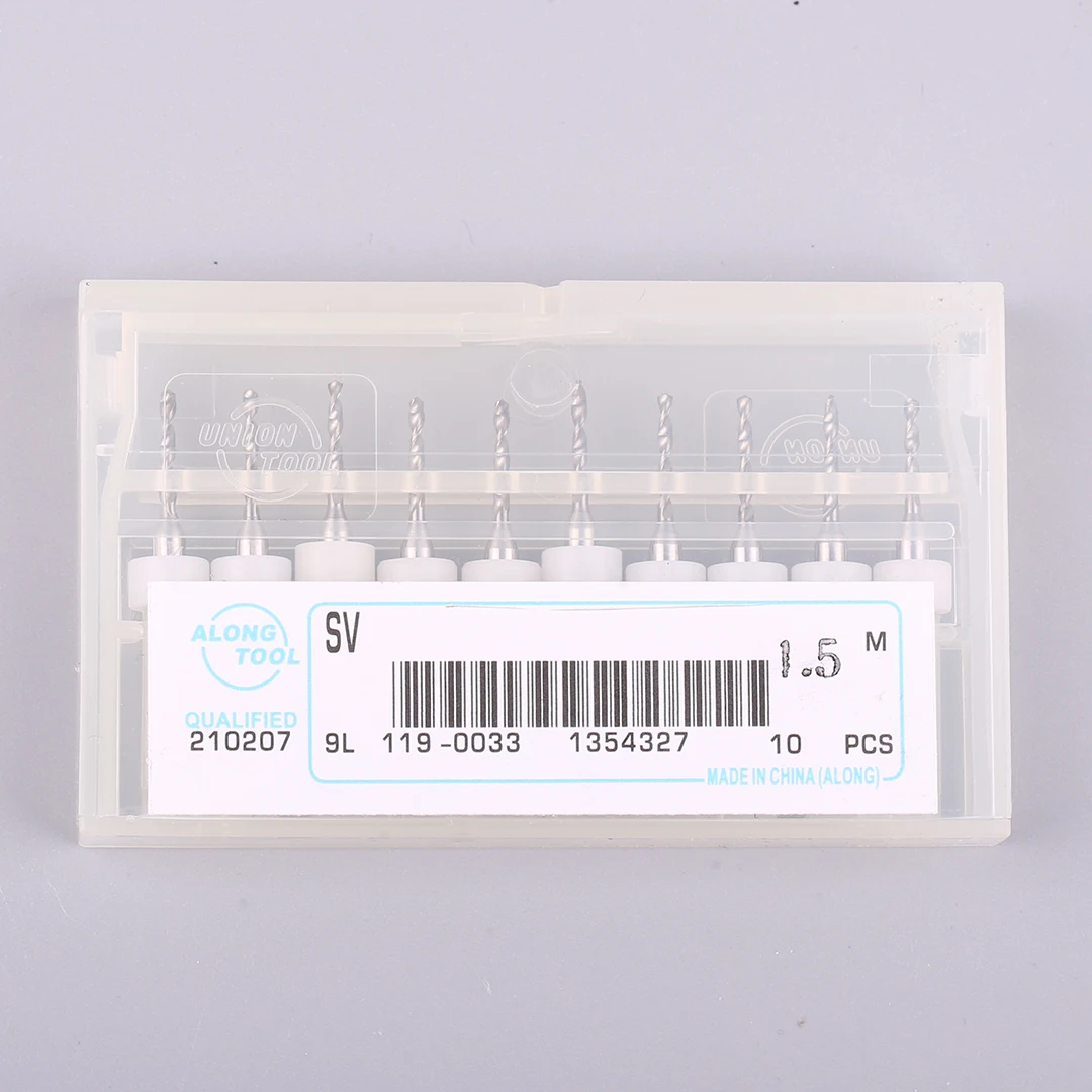 Wiertła spiralne mini ze stali wolframowej do PCB, z ustalonym uchwytem, 0,1-3,0 mm, 0,8/1/1,5/2 mm, do precyzyjnego obróbki mikro otworów.