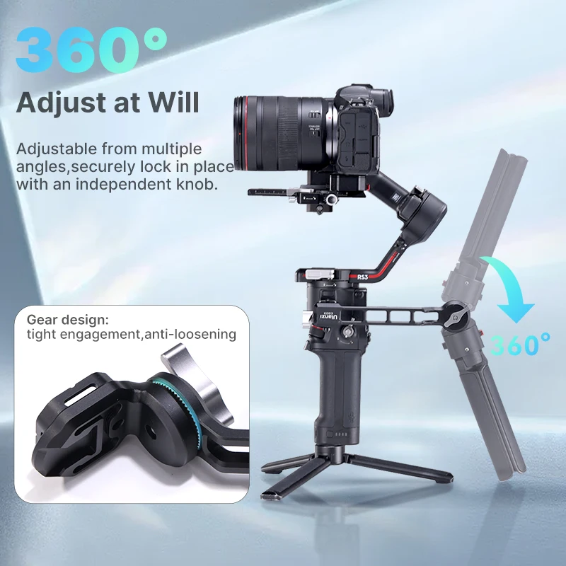 Ulanzi EG03 cakar Sling pegangan dapat diatur ringan pegangan portabel untuk DJI RS2/RS3/RS3 Mini/RS3 Pro untuk Video fotografi