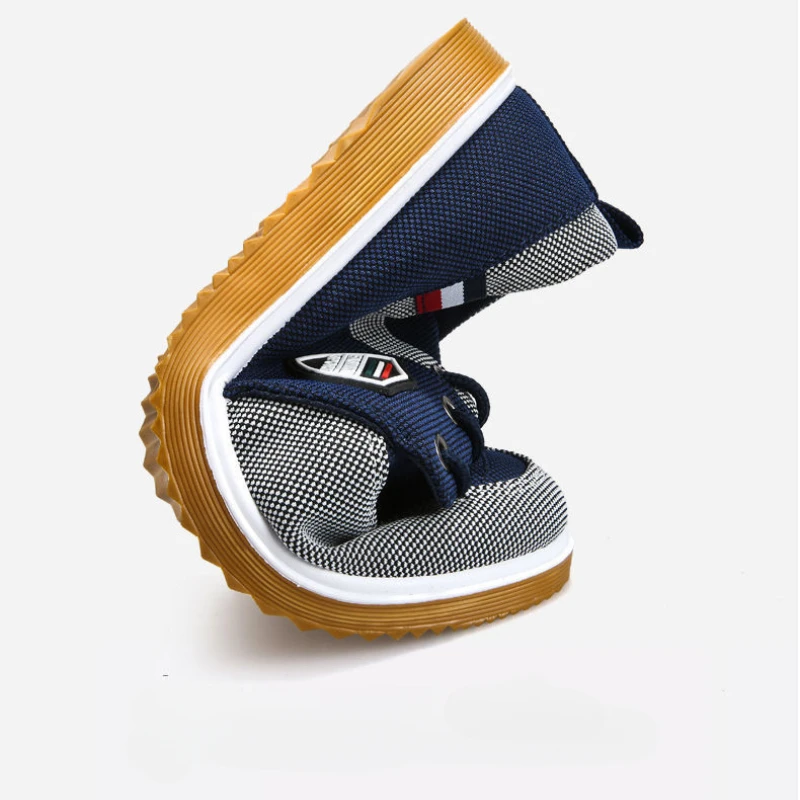 Summer Men's Canvas Shoes Lightweight Men's Casual Mesh Breathable Flats Vulcanized Shoes 2025 Classic Lace Up Sneakers for Men image 6