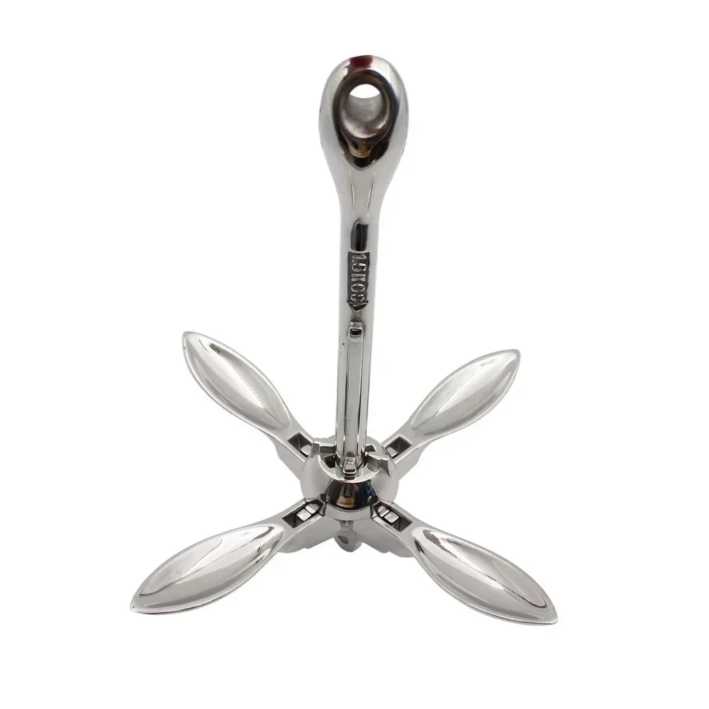 ชุดสมอเรือแบบพับได้ ทำจากสแตนเลส 316 สำหรับเรือขนาดเล็ก