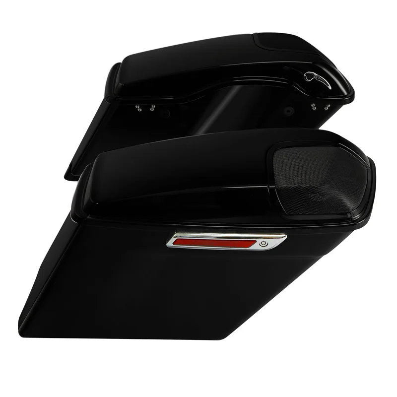 Motorcycle 5" Stretched Extended Saddlebags Saddle Bag For Harley Touring Street Glide Road King Road Glide 2014-2023 2020 2019