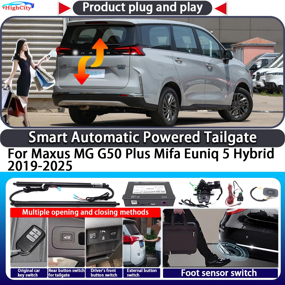 

For Maxus MG G50 Plus Mifa Euniq 5 Hybrid 2019-2025 OEM Smart Automatic Powered Tailgate Key Close Kit Electric Power Tailgate
