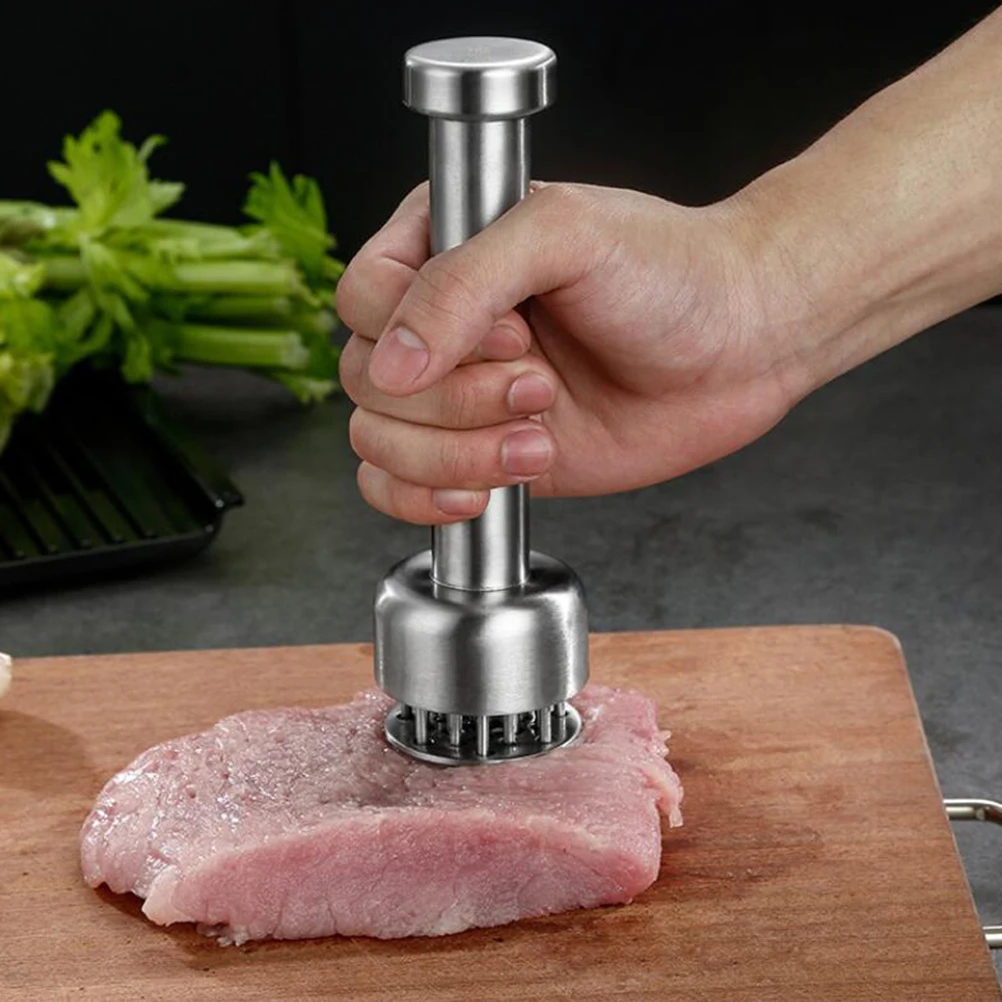 

1pc Stainless Steel Steak Tenderizer Silver Needle Hammer Kitchen Pork Tenderiser Cooking Tenderizer Meat