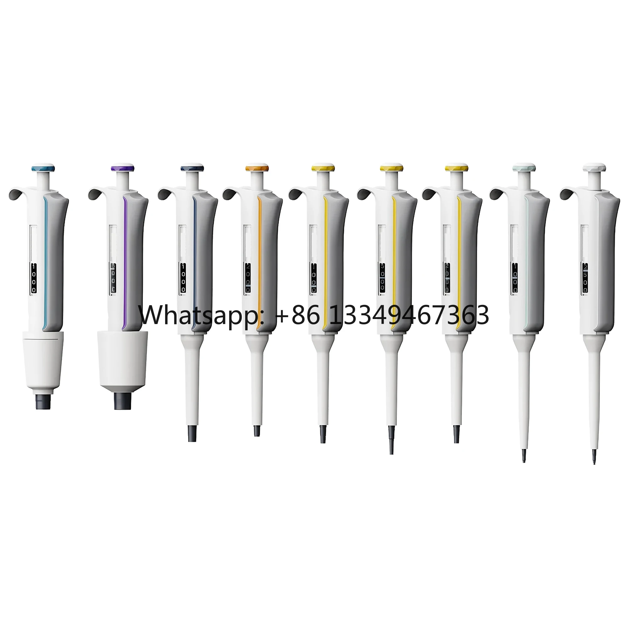 New Design High-precision Single-channel Adjustable Volume Plastic Pipettor Lab Micropipette Fully Autoclavable Pipettes