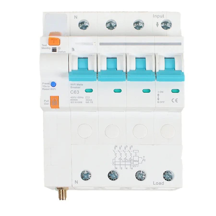 Smart Life WiFi Circuit Breaker Energy Monitoring Timer Remote Control Automatic Intelligent Switch