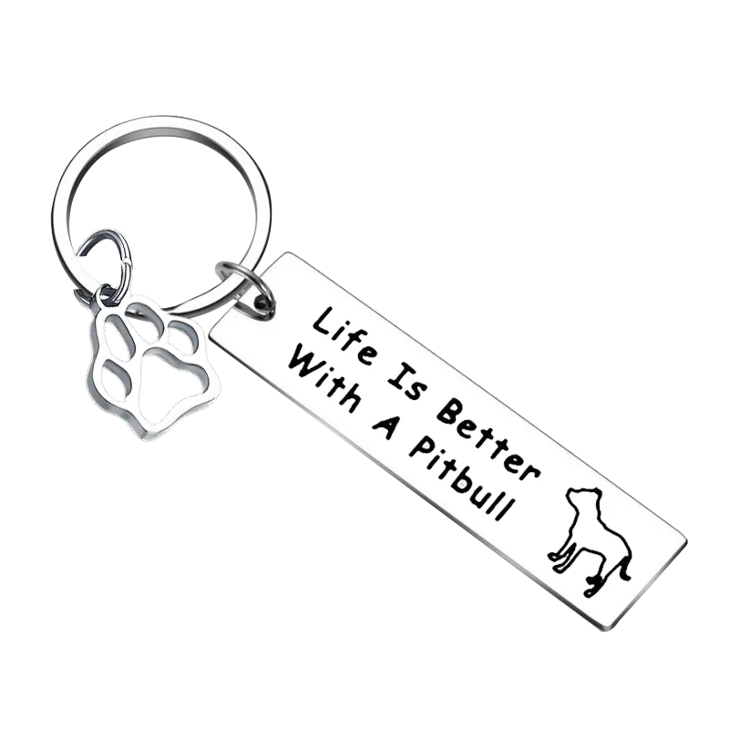 Dog Lover Gift Key Chain Ring Life Is Better with A French Bulldog keychains pendant Gift