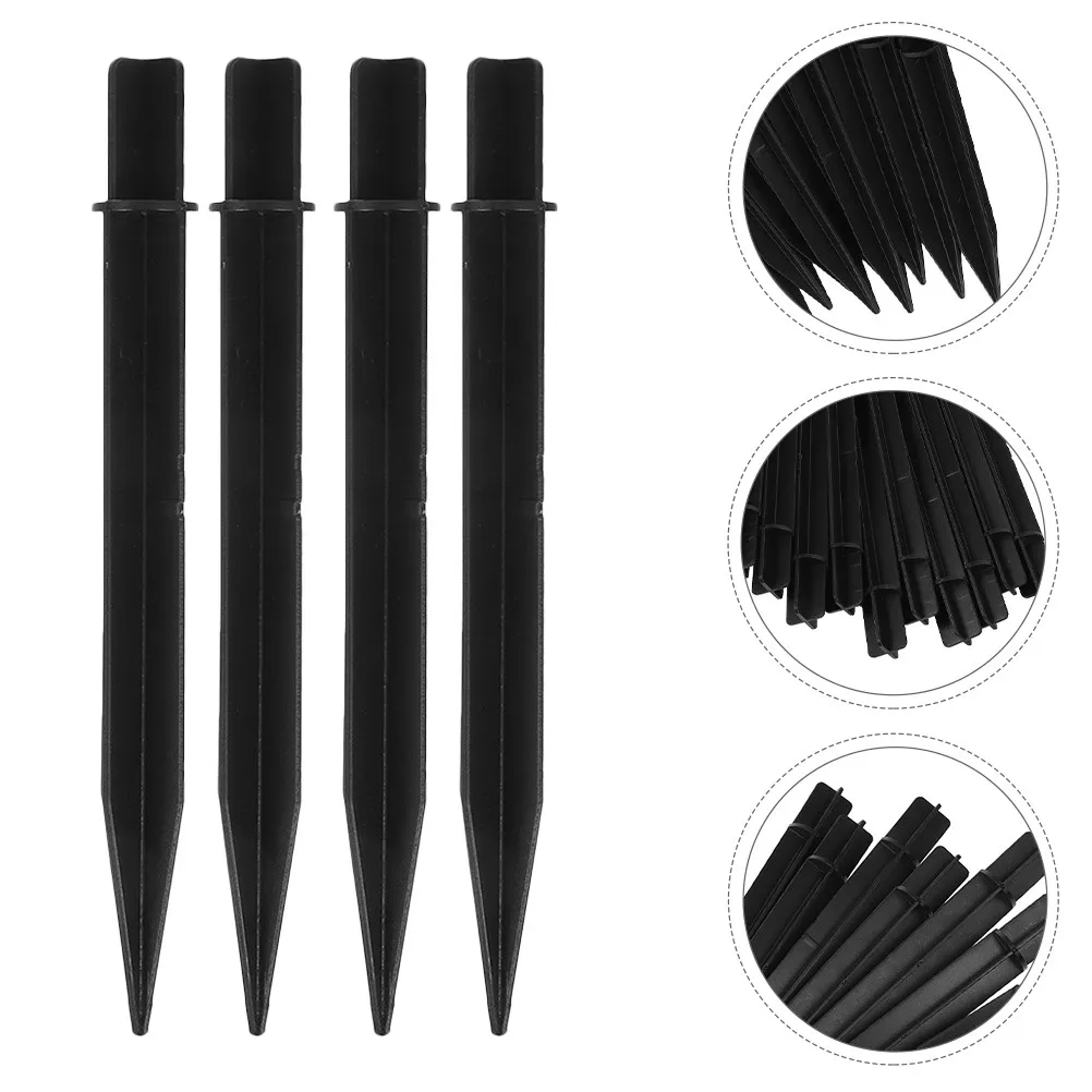 15pcs Ground Stakes For Outdoor Lights, 21cm Plastic Spikes For Garden Lawn Pathway And Park Lighting Fixtures, Lights Spikes