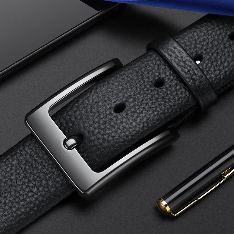 

Genuine leather men's belt, fashionable needle buckle belt, business personalized casual belt