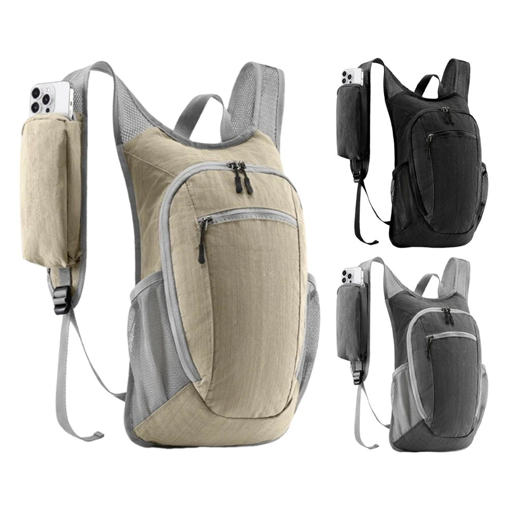 Sac à dos de voyage pliable et portable de 10L pour hommes et femmes, sac à dos léger et pliable, résistant à l'eau, pour la randonnée et le cyclisme