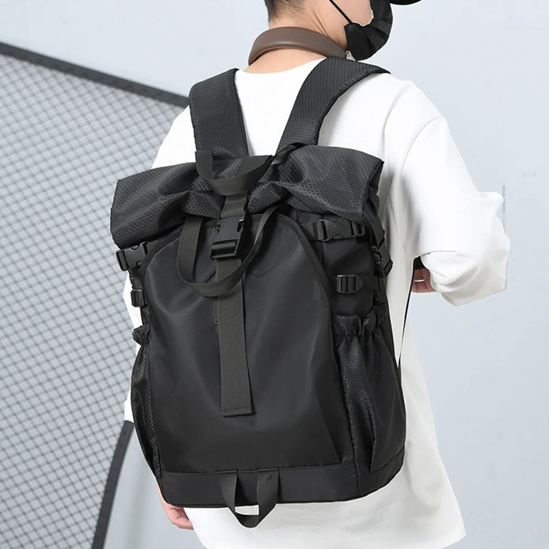 

Мужской спортивный рюкзак для альпинизма на открытом воздухе, складная сумка на плечо, мужская функциональная дорожная школьная сумка, повседневный рюкзак