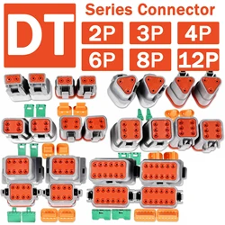 Deutsch Type DT Series Waterproof Automotive Connector 2P/3P/4P/6P/8P/12P Wire Car Socket Plug DT06-4S DT04-2P DT06-2S DTM04-2P