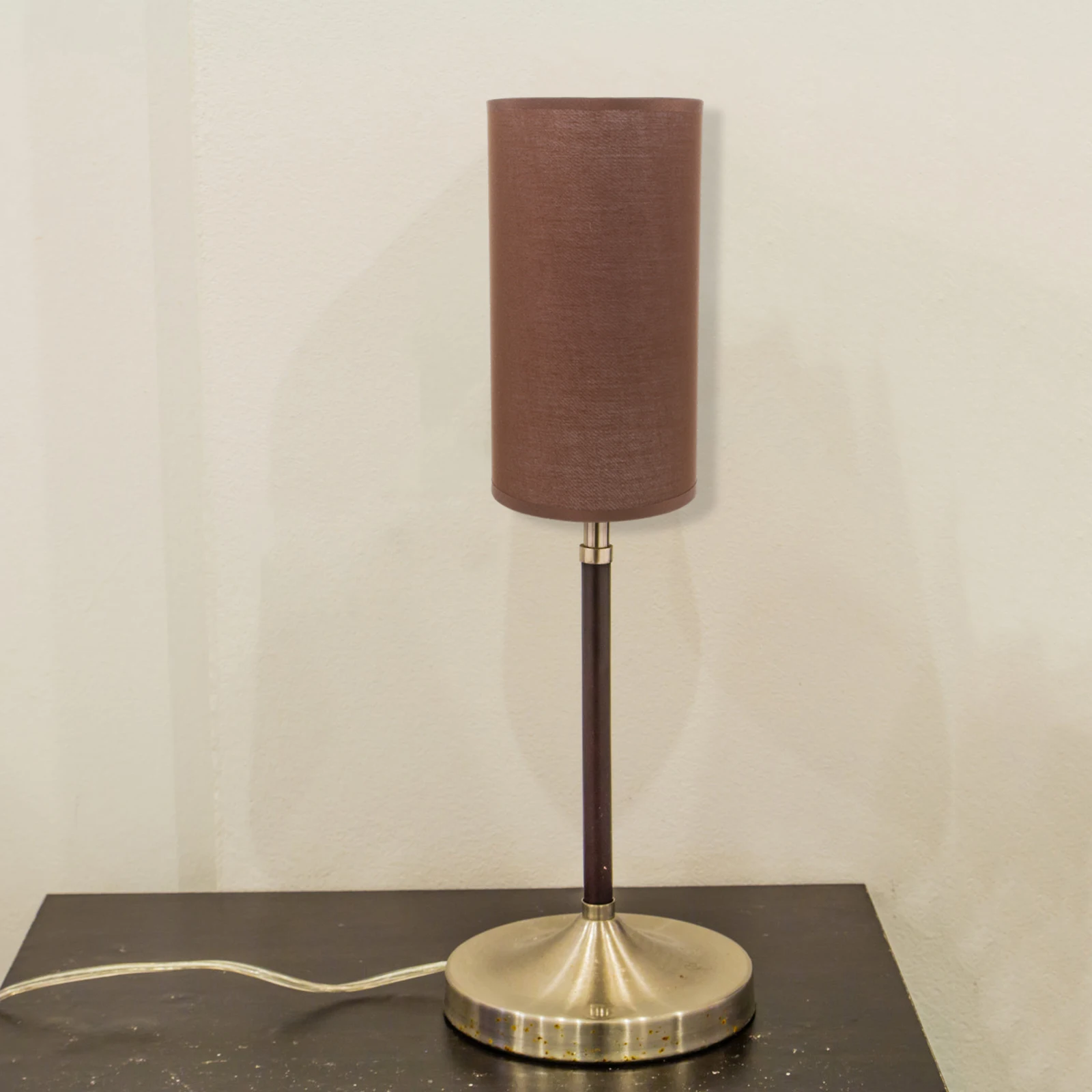 

Lampshade 14cm Diameter 26cm Height Coffee Color Fabric Drum Shade Pendant Light Cover Bedside Hanging Lampshade
