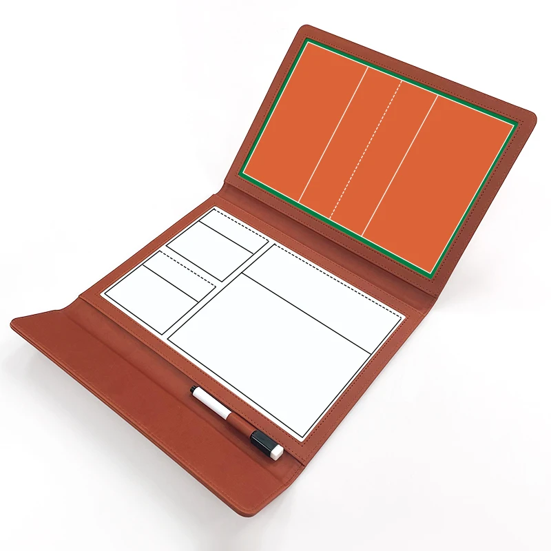 Volleyball Coach Tactics Board Double-sided magnetic writable erasable game training folding portable strategy board 12.6×9.6in