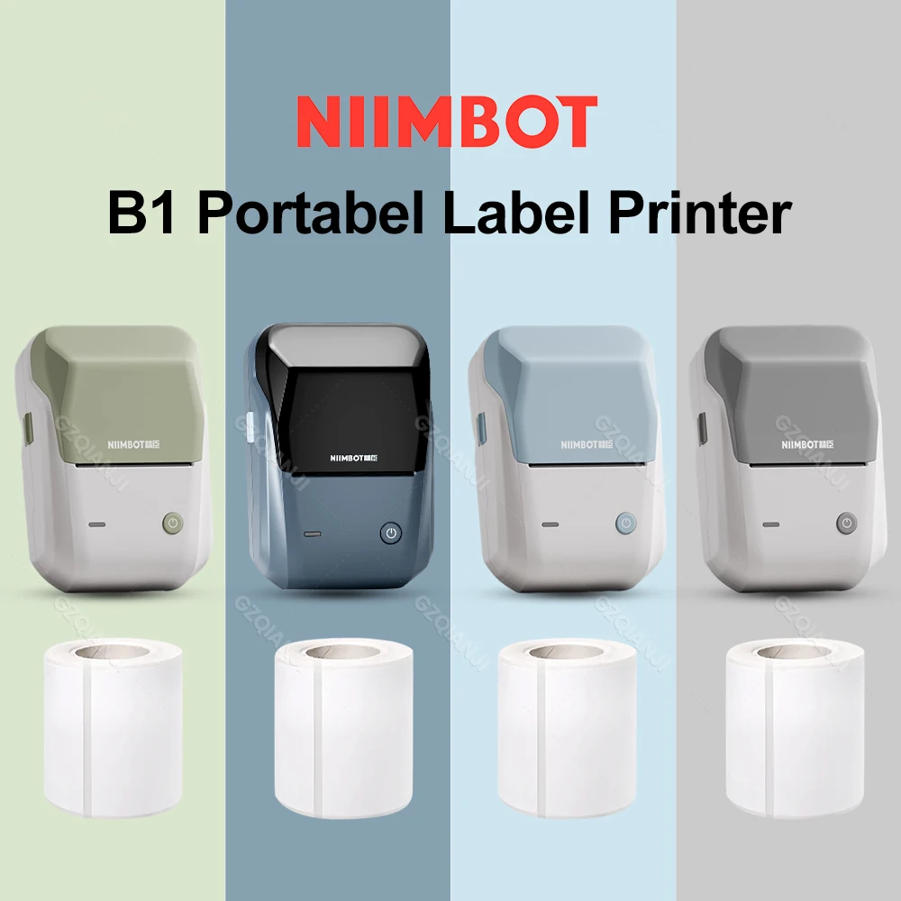 Niimbot B1 Label Mini Thermal Selbstklebender Drucker BT Tragbarer Etikettierer für mobilen Aufkleber Pocket Color Maker Drucken Billiger