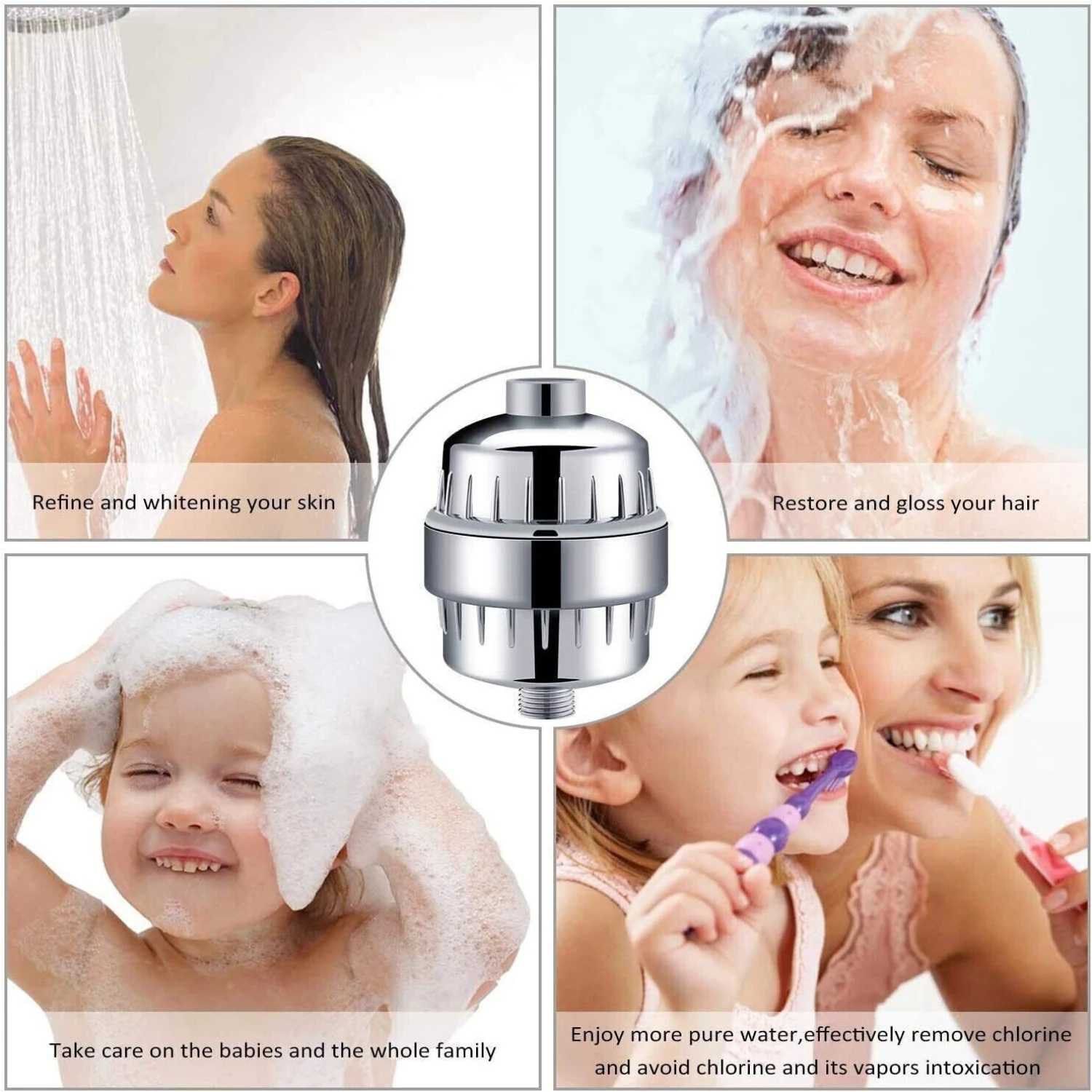

Ultimate Comfort and Hydration Await with Luxurious Premium 20-Stage Shower System - Say Goodbye to Dry Skin and Lackluster Hair