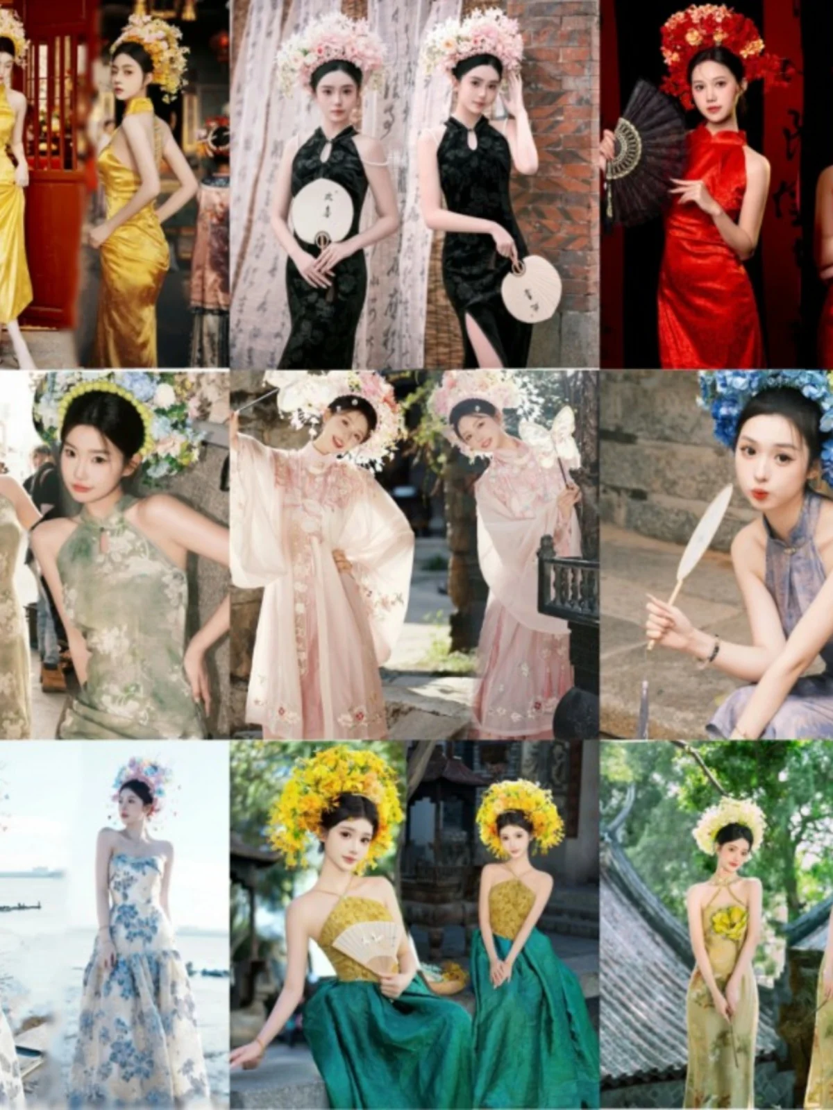 

Traditional Chinese Women's Hanfu Hairpin Photography Costume Ming Dynasty Style Outdoor Travel Photography Ethnic Fashion