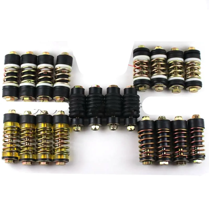 

4 шт., трехколесный велосипед, двигатель мотоцикла, амортизатор, пружина сжатия, кронштейн амортизатора двигателя, буферная втулка, пружина