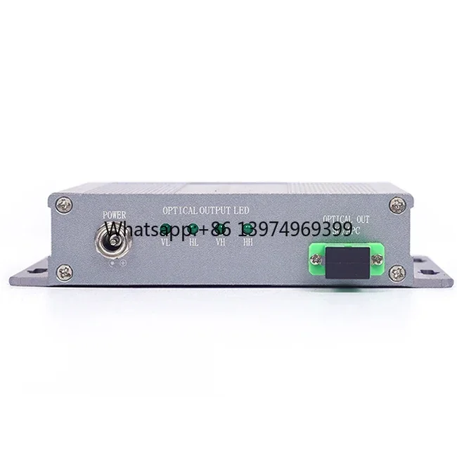 Satellite L Band 4 Frequency to Fiber Transmitter 45-2400Mhz Range Satellite Dvb-tt2 to Fiber Transmitter factory