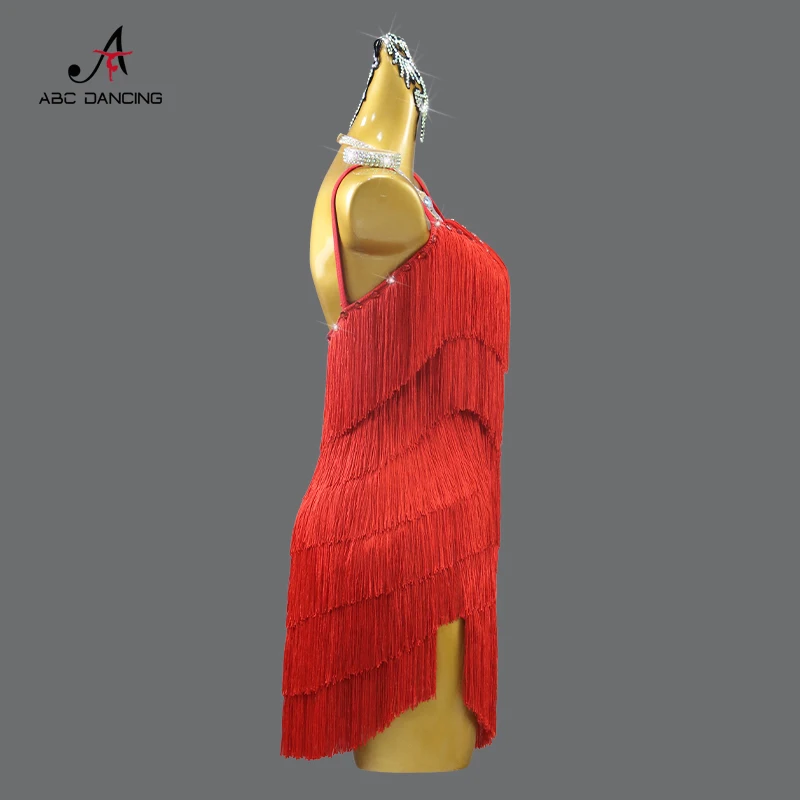 2024 Latin Dance Dress Evening Costume Women Stage Outfit Performance Clothing Fringed Skirt Ballroom Dancewear Tops Girl Party