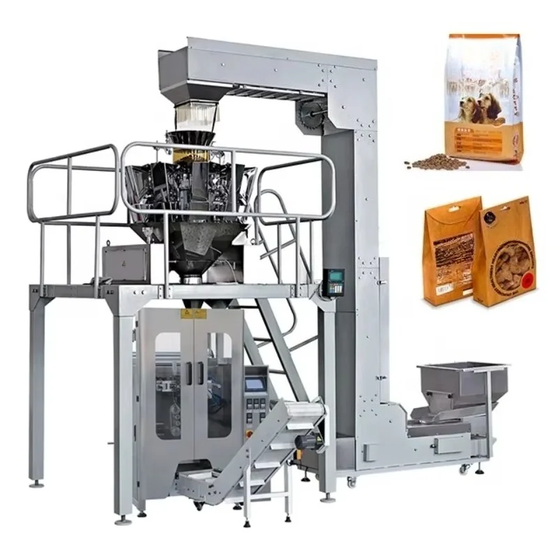 Customized Automatic Dry & Wet Pet Dog Cat Food Packing Machine Industrial Filling Weighing Packaging Equipment