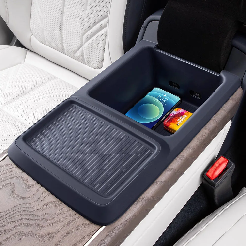 

Handrail Box Silicone Storage Box For ZEEKR 9X 2025 2026 Car Modification Accessories Anti Scratch And Anti Fouling