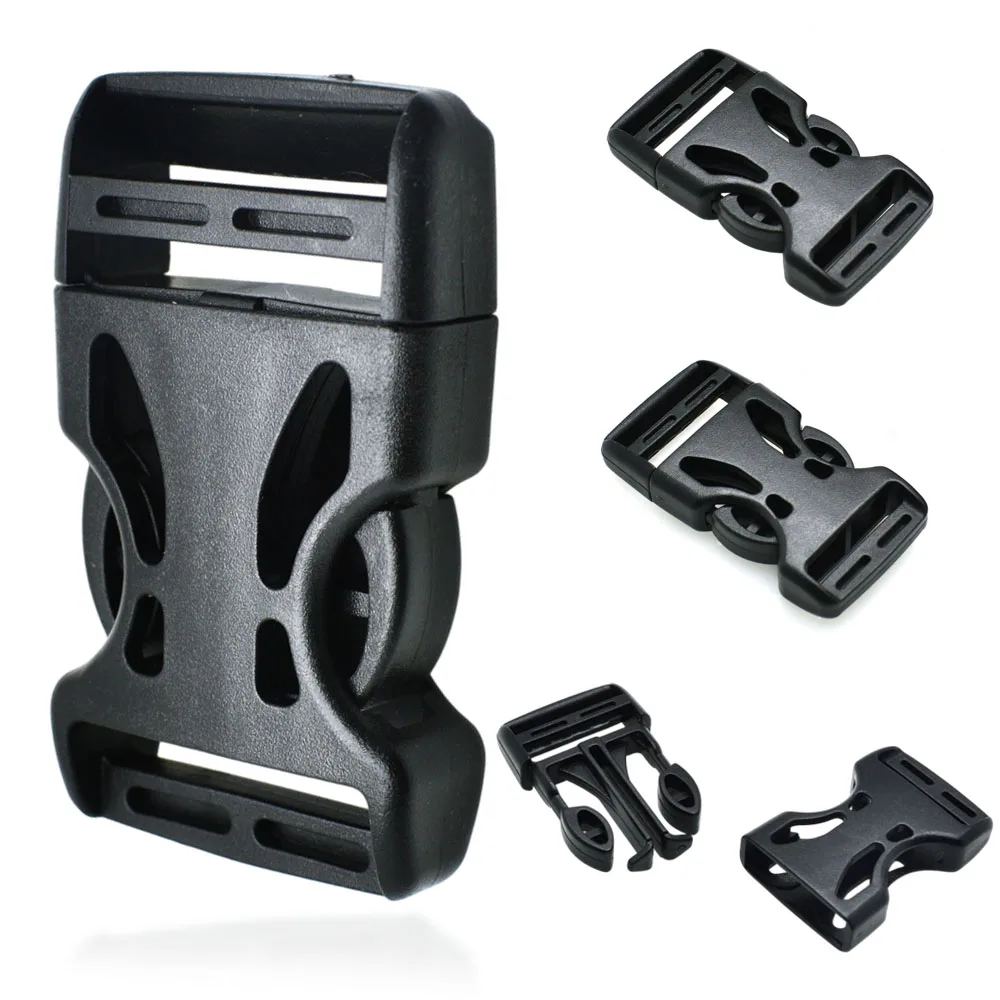 2pcs Plastic Dual Adjustable Buckle For Backpack Straps Luggage Outdoor sports bag buckle travel buckle accessories