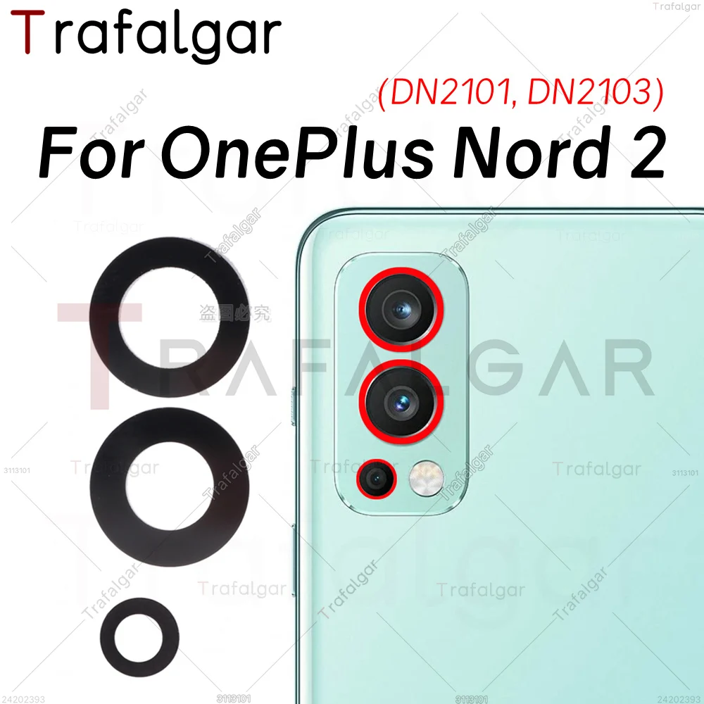 Rear Back Camera Glass Lens For OnePlus Nord 2 5G DN2101 DN2103 Replacement with Adhesive Sticker