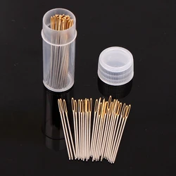 30pcs Cross Stitch Needles Gold Tail Needle Blunt Embroidery Needle Cross Stitch Needlework Tools