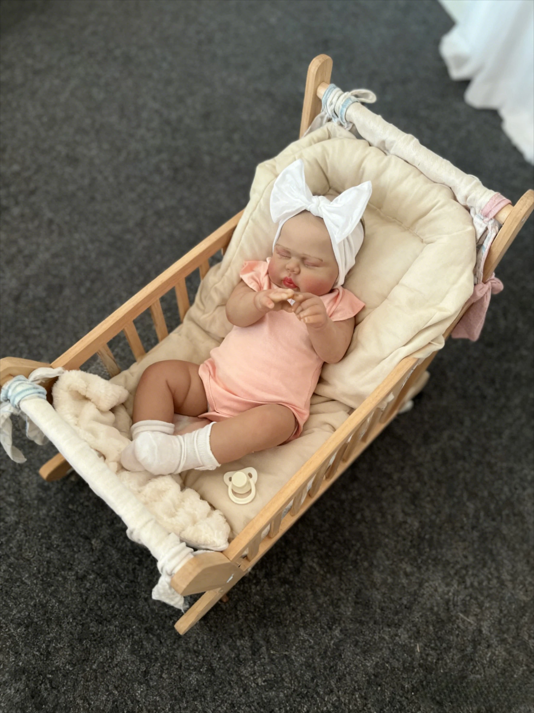 NPK 24''3D Huidkunst Pop Reborn Augurk Levensechte Pasgeboren Baby Peuter Echt Uitziende Soft Touch Levensechte Kerst Bebe Geschenken