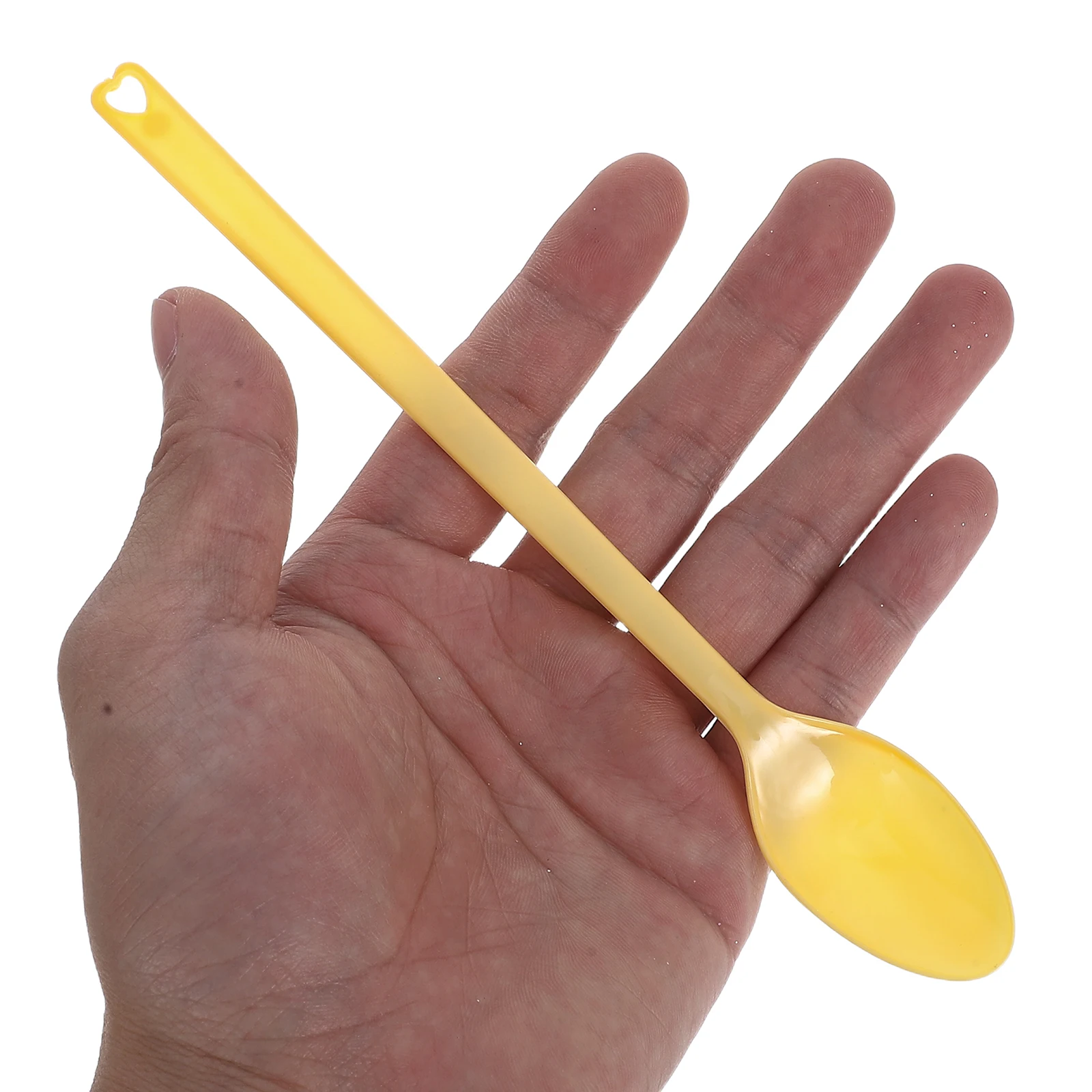 

100 Pcs Ladle Heart Shaped Spoons Coffee Mixer Cocktail Mixing Stirrers Chocolate Tool