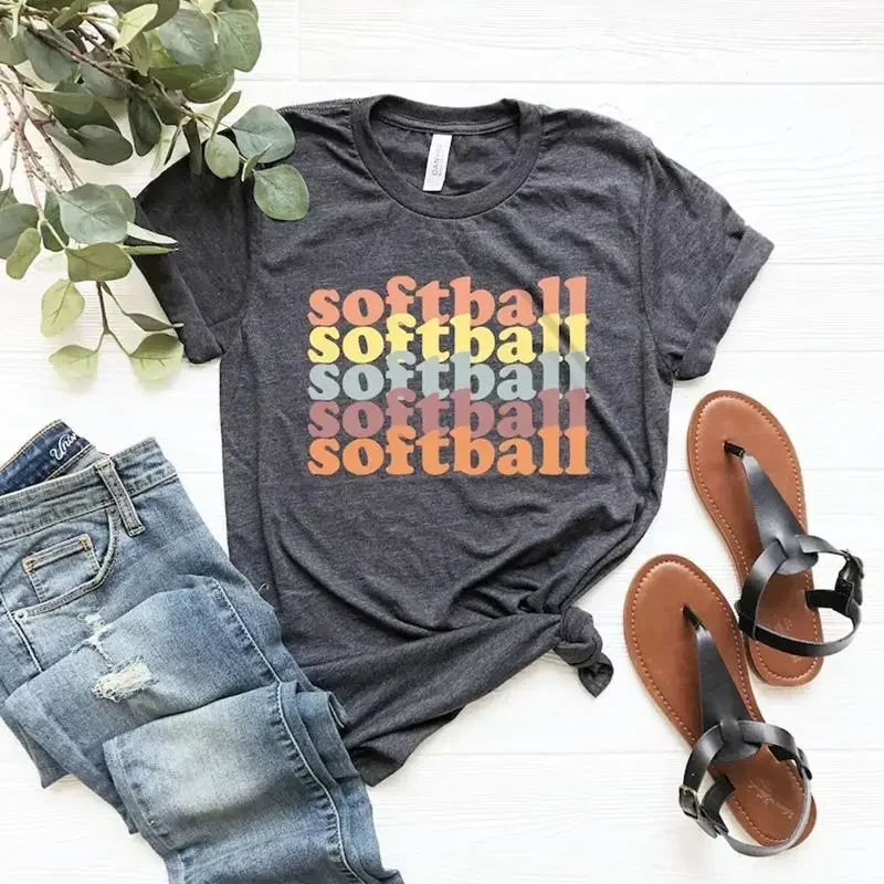 Women s Softball Shirt Funny Softball Tees Baseball Softball Mom Team Gifts