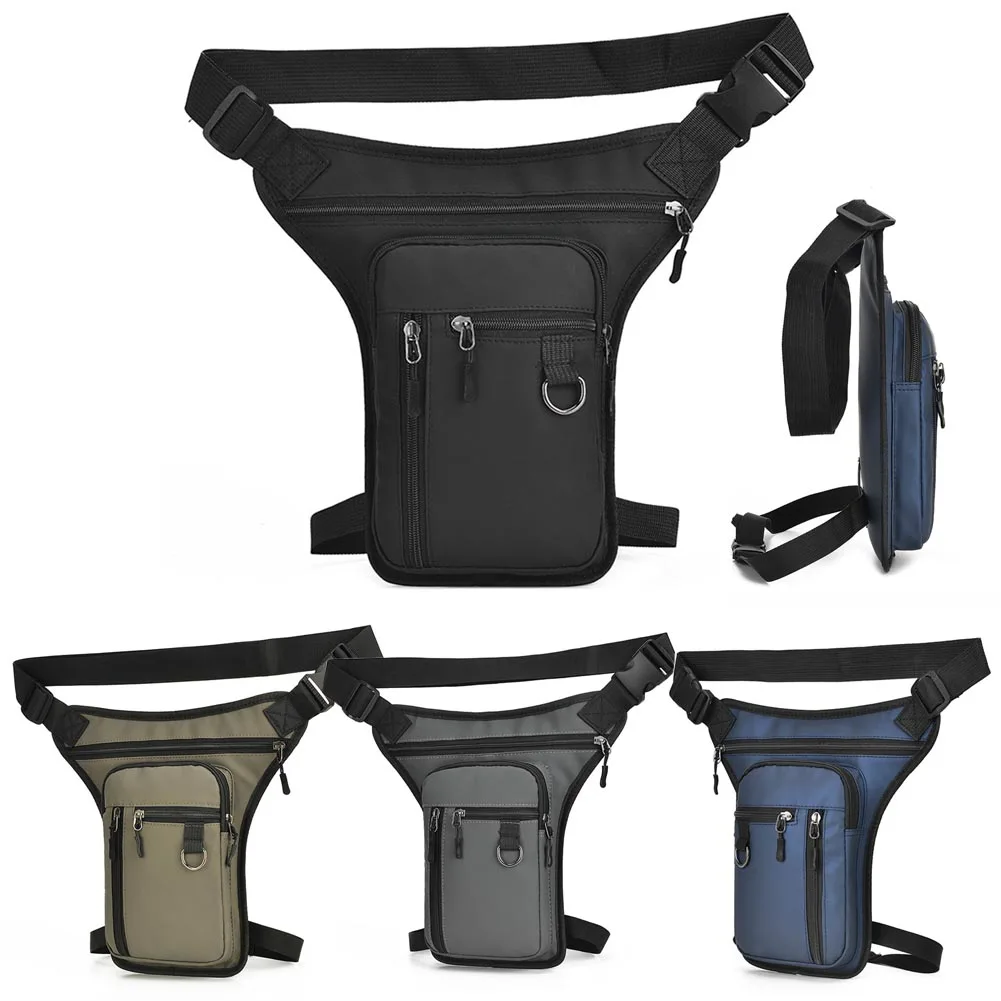 New Motorcycle Drop Leg Bag Waist Bag Waterproof Men Travel Hiking Portable Shoulder Cross Body Thigh Male Hip Belt Waist Bags