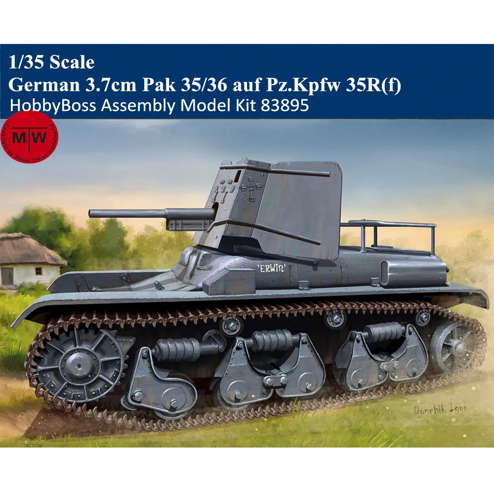 

Sale HobbyBoss 83895 1/35 Scale German 3.7cm Pak 35/36 auf Pz.Kpfw 35R(f) Military Plastic Assembly Model Kits