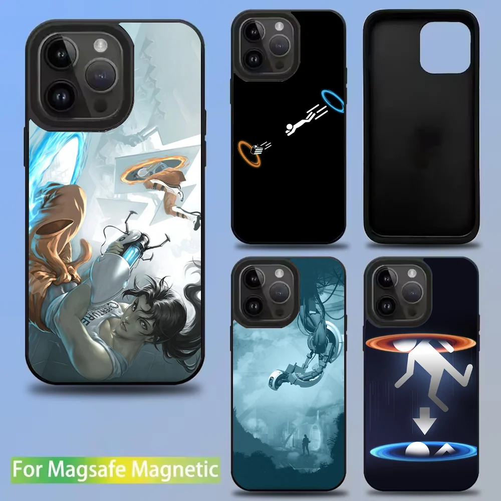 

Portal 2 Game Phone Case For IPhone 16 15 14 13 12 11 Pro Mini Max Soft Magnetic Cover