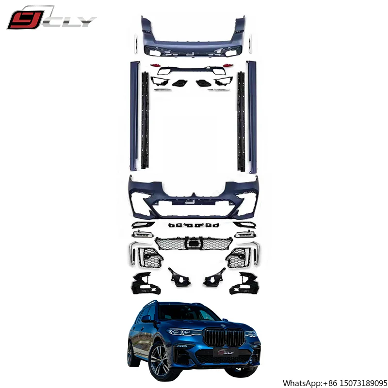 CLY Hot Selling Car Body Kit for  X7 G07 2018-2022 Upgrade X7 MT Bodykit Front Rear Bumper with Grill Diffuser Exhaust Pipe