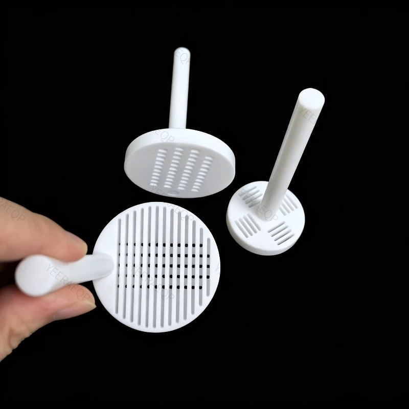 PTFE cleaning fixture, PTFE cleaning rack for ITO silicon wafers and conductive glass, Teflon cleaning basket