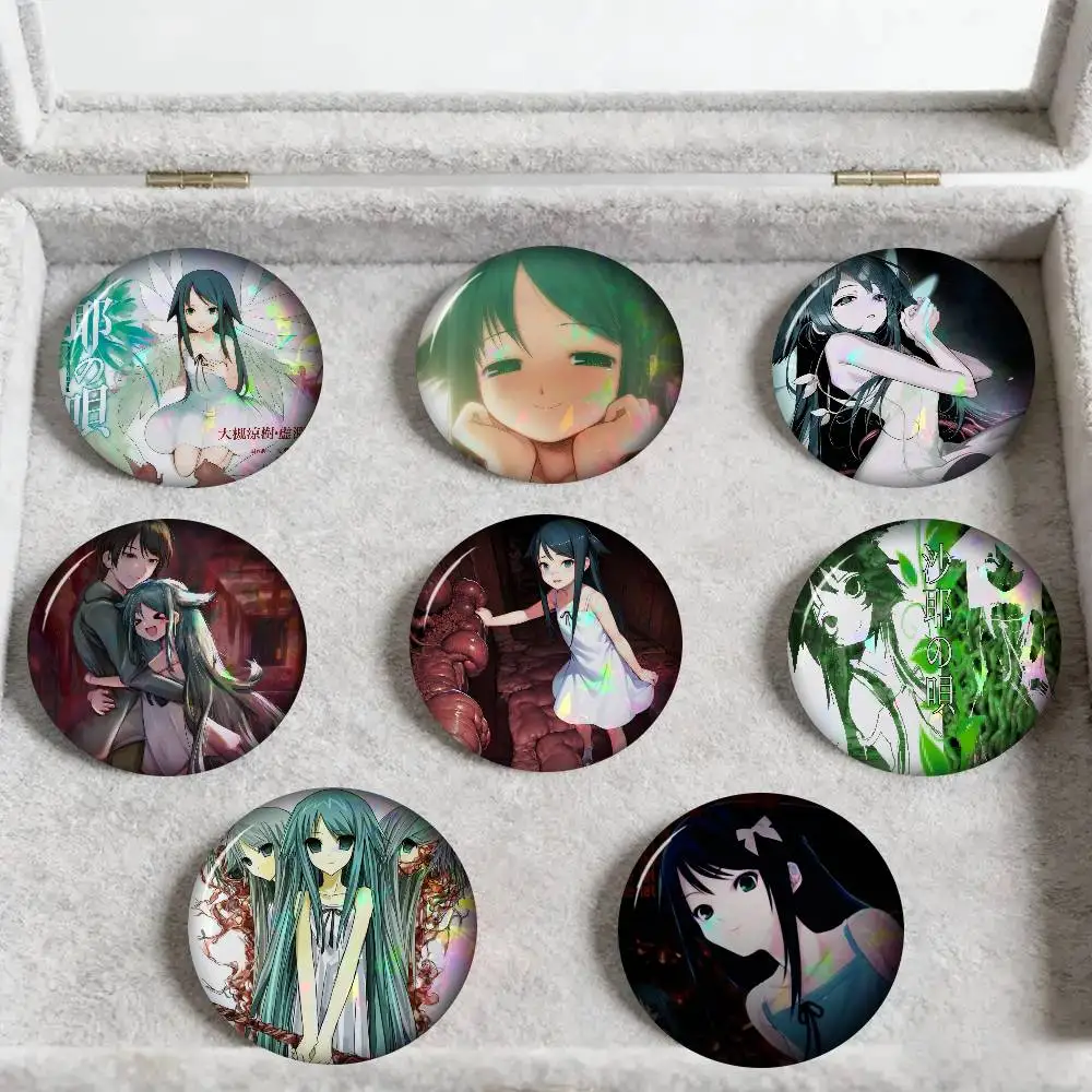 Game Saya No Uta The Song Of Saya    Anime Tinplate Soft Button Pins Animal Icon Brooch Lapel Backpack Badge Accessories Pin