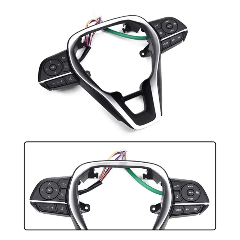 Excellent-Cruise Control Switch Steering Wheel Frame Panel For Toyota RAV4 Corolla Levin 2019-2026 Car Volume Control