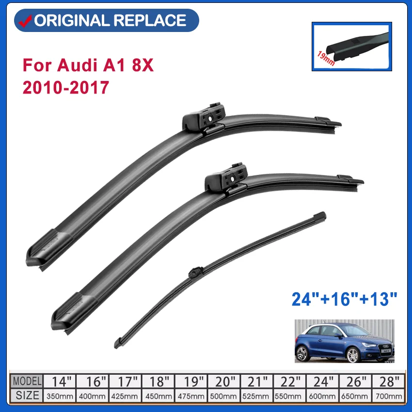 Car Wiper For  Audi A1 8X 2010 2012 2013 2015 2016 2017 Front Rear Wiper Blades 24