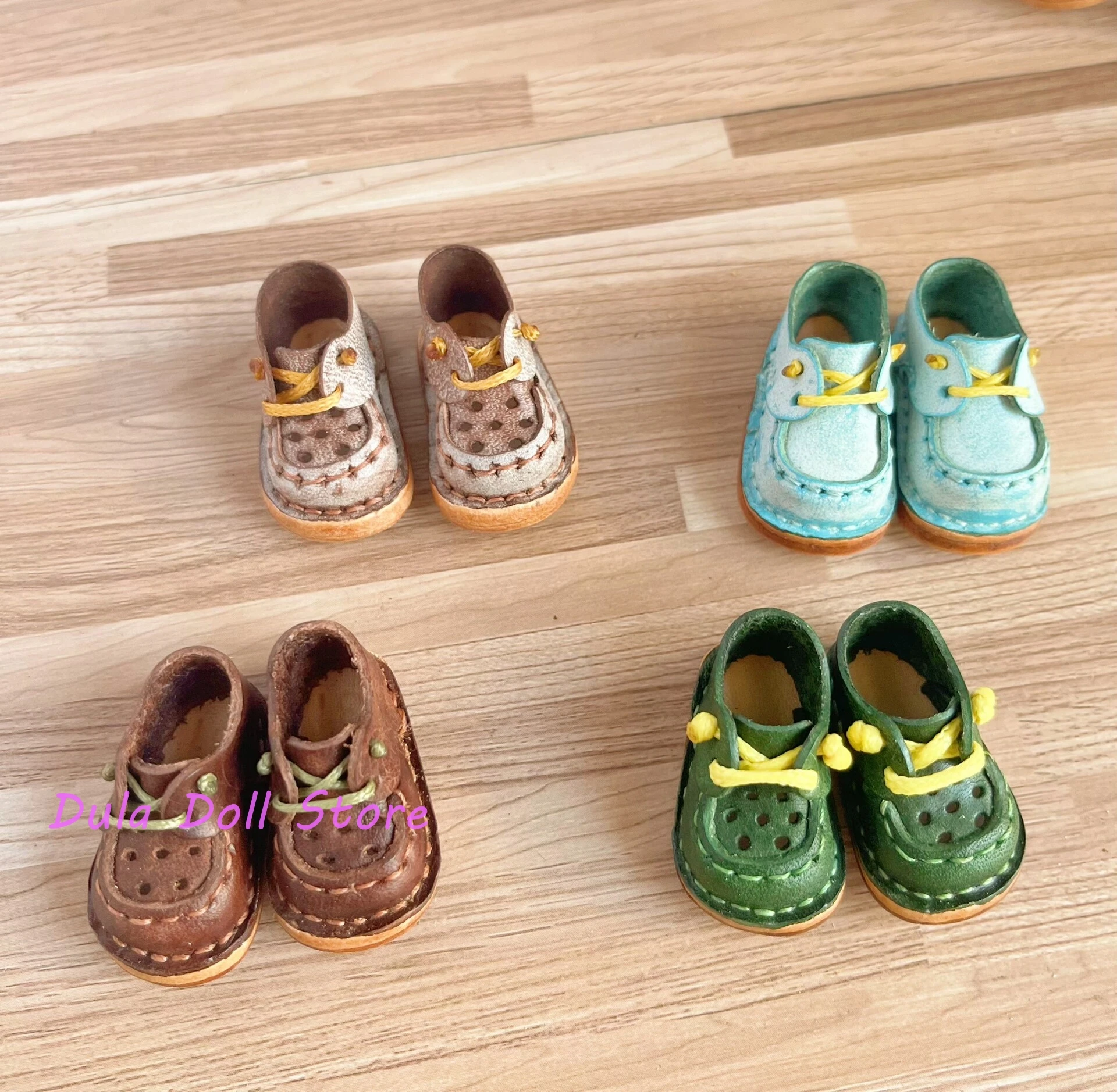 Dula Doll Small hole leather shoes for Blythe ob24 ob22 body Landoudou Landazz  Doll Made To Order