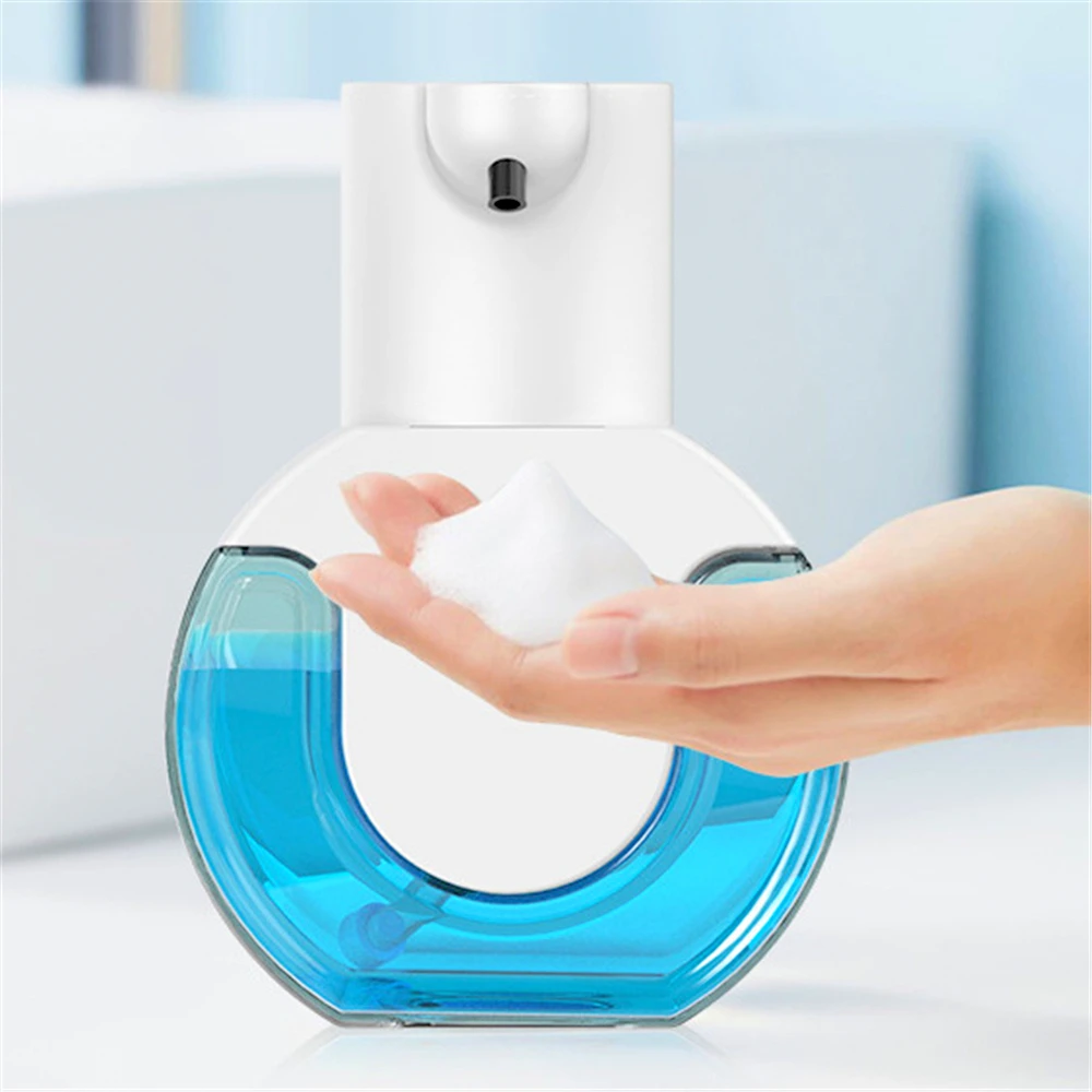 Touchless Infrared Sensor Soap Dispenser Bathroom Wall Mounted 4 Gears Intelligent Recharge Automatic Foam Soap Dispenser 420ML