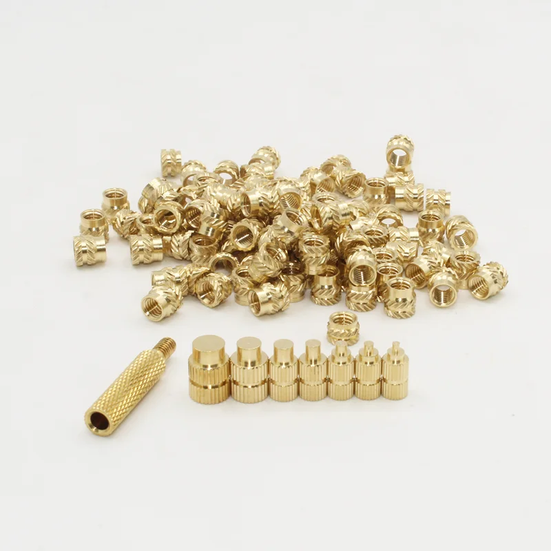 Brass Nut Heat Insert Nut Iron Tip Brass Internal Thread Head Hot Melt Nut Heat Insertion Tool for Plastic 3D Printer Soldering