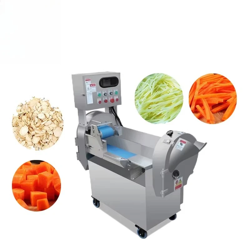 Industrial Automatic Vegetable Cutting Machine - 1000KG/H Stainless Steel Fruit Chopper for Food Processing Plant