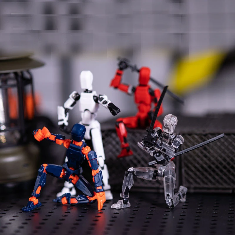 روبوت Shapeshift متحرك متعدد الوظائف ، مانيكان مطبوع ثلاثي الأبعاد ، ألعاب شخصيات 5 شخصيات محظوظة ، لعبة الوالدين والطفل ، هدايا للأطفال #5