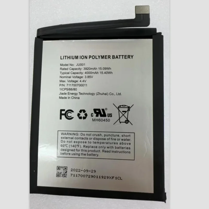 

New JU001 4000mAh 3.85V BatteryClippers